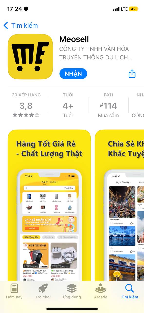 Đánh giá trên App Store