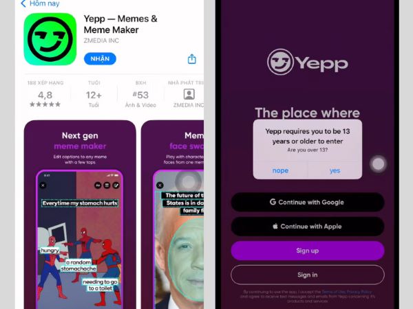 Tiến hành download ứng dụng Yepp để kiếm tiền online