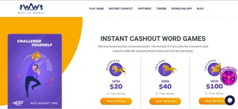 Game kiếm tiền online Wealth Words