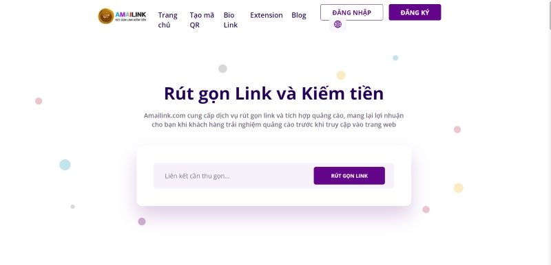 Amailink.com - Website rút gọn link kiếm tiền mới & uy tín nhất hiện nay