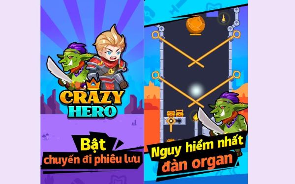 Ưu điểm của app Crazy Hero là gì?